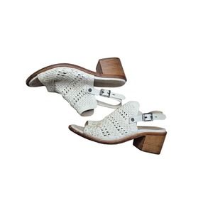 Rag & Bone Wyatt Woven Leather Heeled Sandals Women's US Size 6